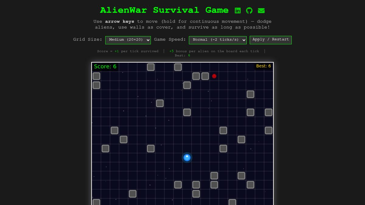 Preview of AlienWar Survival Game