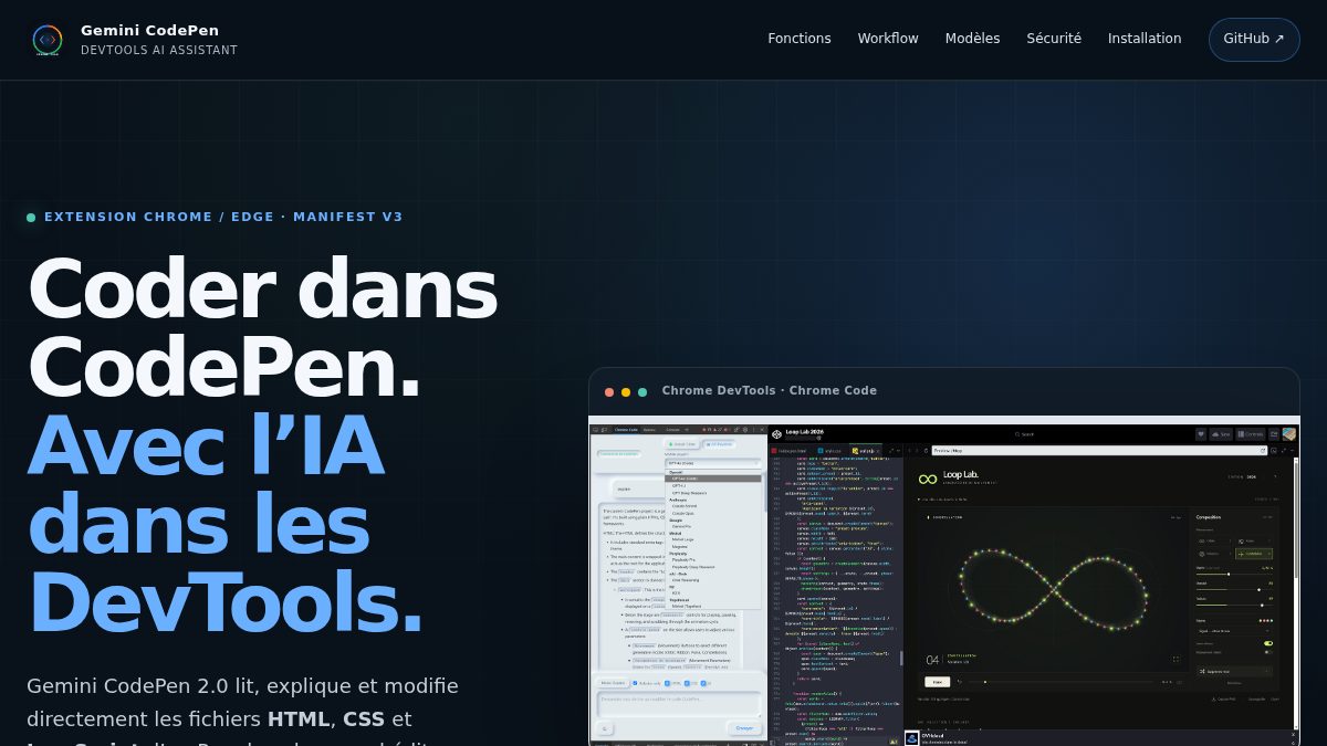 Preview of extension codepen